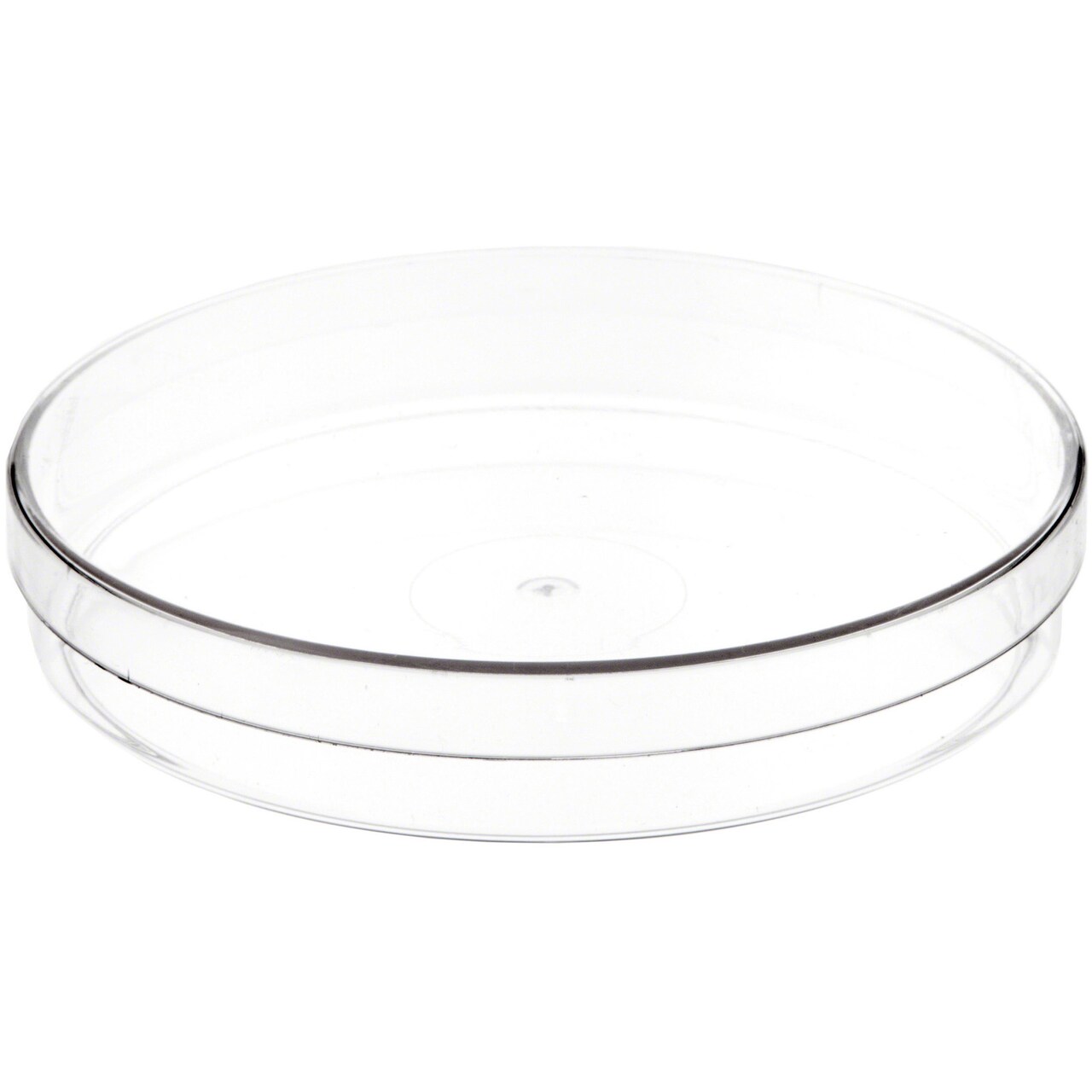 Pioneer Plastics 170C Clear Round Petri Dish Plastic Container, 6" W x 1" H